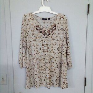Susan Graver 1X Tunic Top